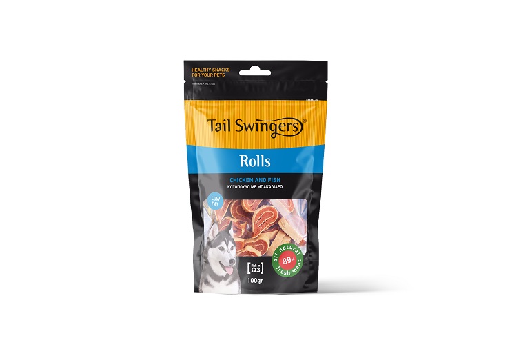rolls chicken fish dog snack